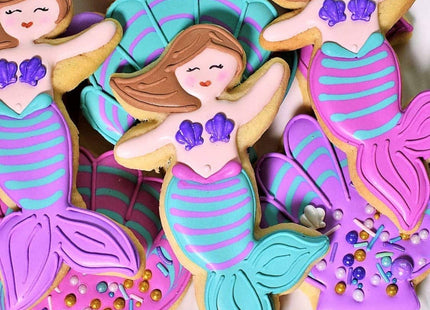 Ann Clark Mermaid Cookie Cutter Set of 5, Made in the USA