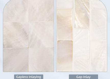 Tanmicoshomy 30 x 48 Inch Large Bathroom Mirror, White Shell Coastal Decor