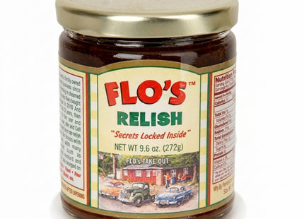 Flo's Hot Dog Relish - Original Homemade Secret Recipe - Two 9.6 Ounce Jars