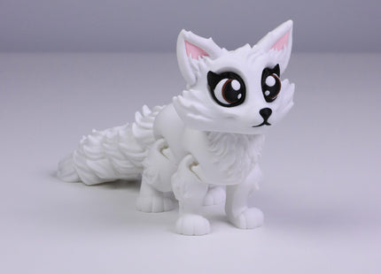 3D Printed Fox, Articulated Animal Fidget Toy, Cute Movable Fox (Small)