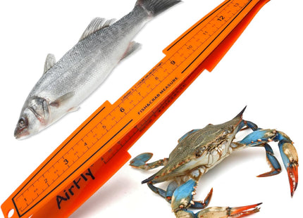 AirFly 32 in Folding Fish Ruler Measuring Board, Crab & Lobster Gauge