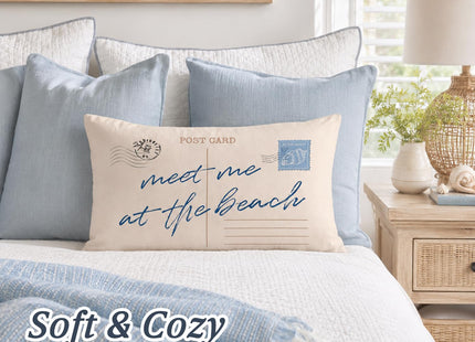 CalmVerve Coastal Pillow Cover 12x20, Beach House Decor，Coastal Room Decor,