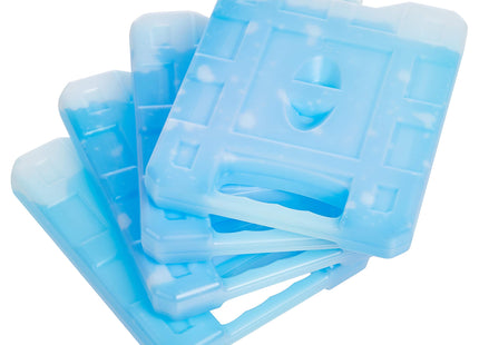 Amazon Basics Reusable Hard Sided Ice Packs for Lunch Boxes, Stay Cold for Hours, No Leak, BPA Free, Rectangular, 8.3" x 6.7" x 1.2", Blue, 4-Pack
