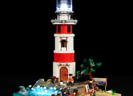 Lumibricks Sunrise Lighthouse Lighting-Building-Bricks-Set, 1632 Pcs