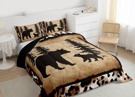 Erosebridal Rustic Bear Family Bedding Set Full