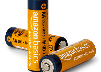 Amazon Basics 48-Pack AA Alkaline High-Performance Batteries, 1.5 Volt, 10-Year Shelf Life, Long-lasting, No Leakage