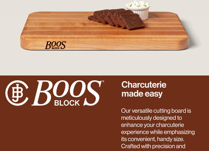 John Boos Chop-N-Slice Series Rectangular Wooden Maple Cutting Board