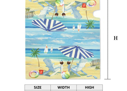 Beach Life Mailbox Covers, Standard Size Nautical Magnetic Mailbox Covers, 21x18 Inch Mailbox Wrap Post Letter Box Cover Mailbox Post Cover for Garden Yard Decor