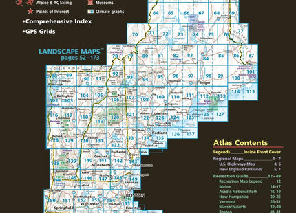 New England Road and Recreation Atlas - 1st Edition, 2025 (Benchmark)