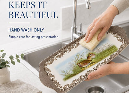 Pimpernel Woodland Sandwich Tray - Multicolored