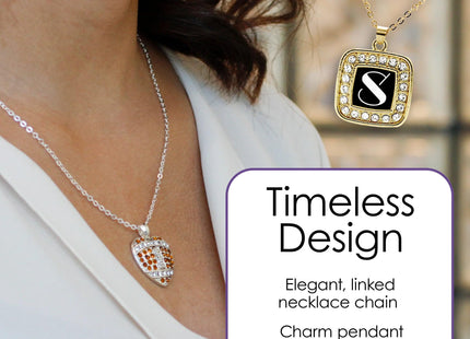 Inspired Silver - Maine - Silver Necklace for Women - Pave Heart Pendant Chain Necklace Jewelry Gift with Cubic Zirconia - Women's Necklace Charm with Lobster Claw Clasp