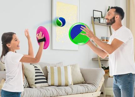 Officygnet Ball Catch Game, Kids Toss Game for Ages 3 4 5 6 7 8-12 Year Old Boy Girl, Catching Ball Set with 4 Paddles for Outdoor Toys/Yard Games/Beach Toys/Pool Toys for Kids Easter Birthday Gifts