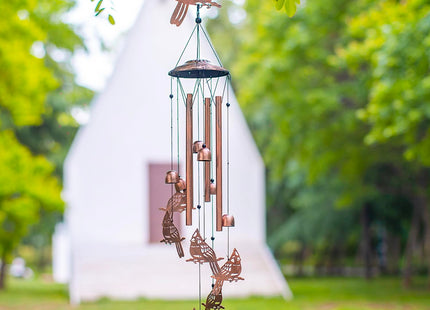 Cardinal Metal Wind Chimes for Outside,Cardinal Gifts for Women & Men