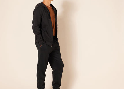 Amazon Essentials Men's Full-Zip Hooded Fleece Sweatshirt, Black, X-Large