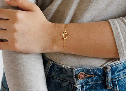MEVECCO Open Sea Turtle Bracelet for Women