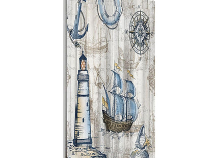 Spshian Decorative Switch Plate Covers Rustic Nautical Sailboat 1 Gang Light Switch Cover No Device Outlet Wall Plate Blank Switchplate Electrical Faceplate for Farmhouse Bathroom Bedroom Home Decor