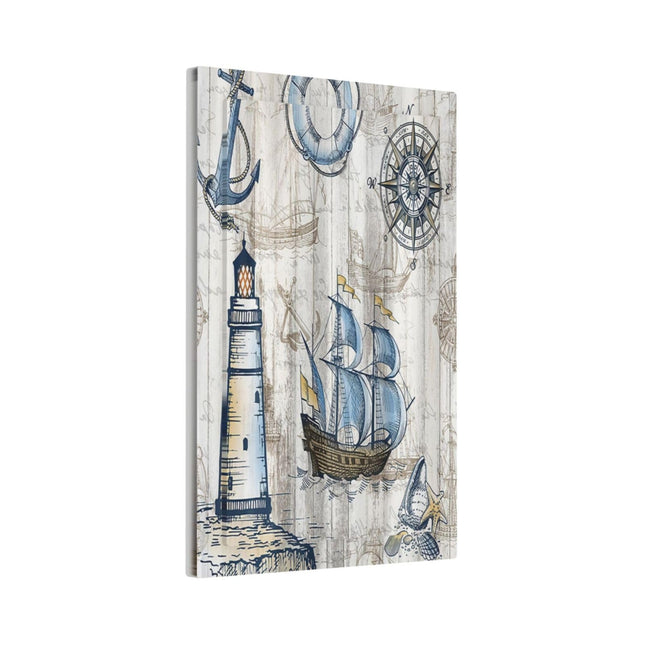 Spshian Decorative Switch Plate Covers Rustic Nautical Sailboat 1 Gang Light Switch Cover No Device Outlet Wall Plate Blank Switchplate Electrical Faceplate for Farmhouse Bathroom Bedroom Home Decor