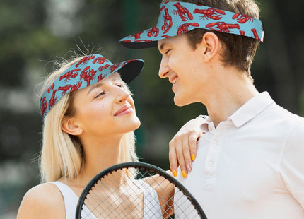 Gianlaima Lobster Funny Golf Sun Visor Hat for Women Men