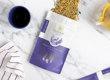 Bladderwrack Maine Trace Mineral Tea Blend - On The Mend Contains Turmeric, Ginger, Lemongrass, Bladderwrack With Sea Vegetable Kelp Flakes - 3oz Loose Leaf Tea CUSHLA Caffeine Free