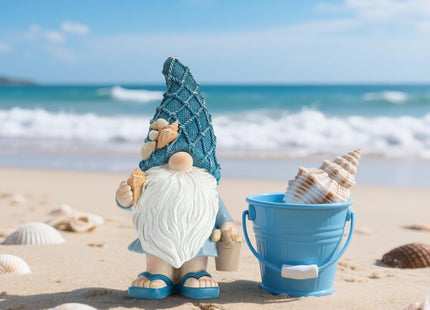 Etlemonde Beach Coastal Gnomes Statue Home Nautical Decor