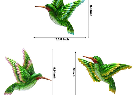 Voumsil Metal Hummingbird Wall Art Outdoor Hummingbird Decor Metal Fence Decorative Hummingbird Wall Hanging Decor Hand-made for Bird Bedroom Garden Patio Porch Fence 10 Inch…