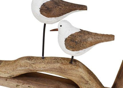 Wood Seabird Beach Wall Hanging Decor Rustic Ocean Seagull Ornaments