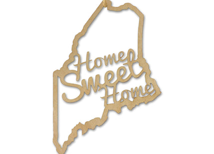 Torched Home Sweet Home Christmas Tree Ornament Decoration, Hanging Tree Decor, Great Housewarming Gift, Maine