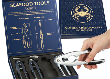 Smedley & York Premium Crab Leg Crackers and Tools, Set of 4