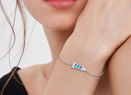 ONEFINITY Lighthouse Bracelet For Women Sterling Silver Lighthouse Pendant Bracelet Abalone Shell Birthday Jewelry Gift For Lover