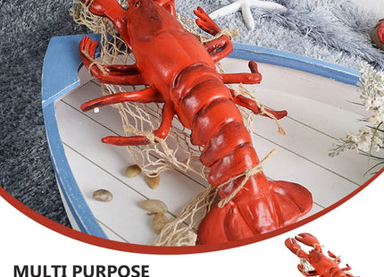 BESPORTBLE Lobster Crawfish Decorations Red Lobster Nautical Wall Sculpture Resin Wall Hanging Decoration Pendant Art Decor