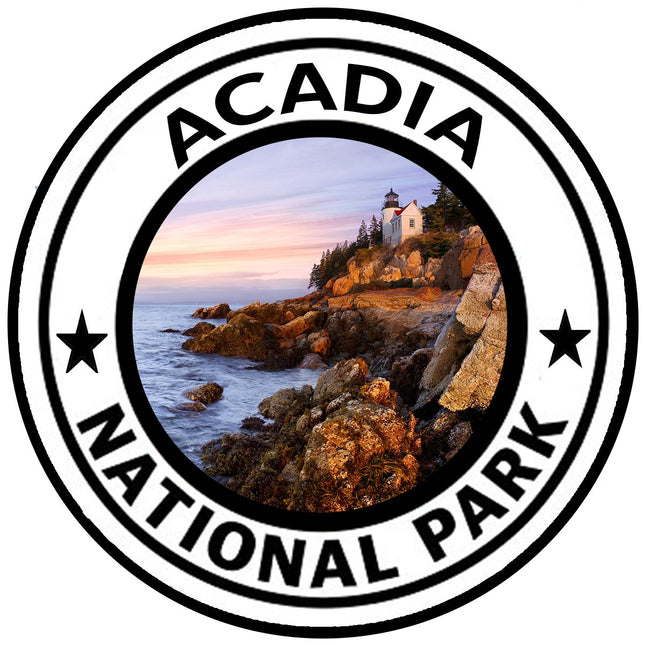 Rogue River Tactical Acadia National Park Sticker 5" Round Car Auto Decal Maine