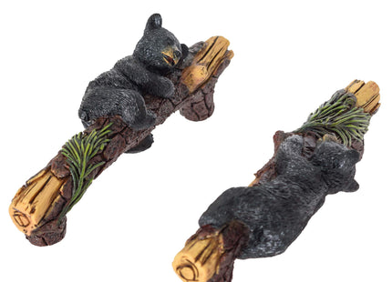 Black Bear Cabinet Knobs And Pulls Set of 2 - Wildlife Cabinet Pulls Animal Dresser Knobs for Kids - Bear Drawer Knobs Kitchen Cabinets Black Bear Hardware - Dresser Knobs for Boys Nursery