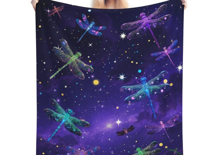 Dragonfly Throw Blanket - Soft Plush Fleece Bedding Blankets- Cozy Dragonfly Stuff Gifts for Women Girls Kids Adults 40"X50"
