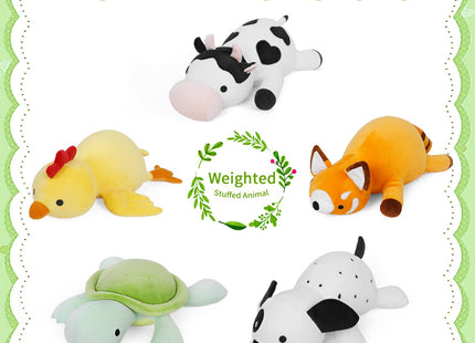 FLORVIV Weighted Turtle Stuffed Animals Weighted Sea Turtle Plush Toy 4.2lb