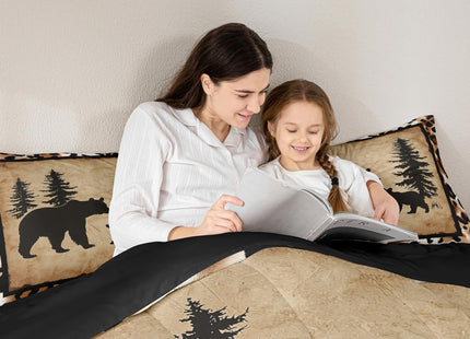 Erosebridal Rustic Bear Family Bedding Set Full
