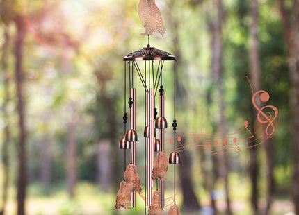 Briwooody Owl Wind Chimes for Outside Christmas Owl Gifts