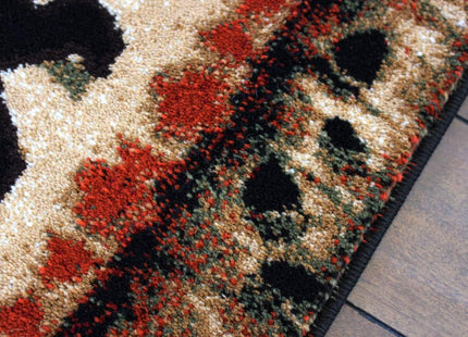 Masada Rugs, Cabin Lodge Area Rug Bear and Cub Scene (2 Feet X 7 Feet 3 Inch) Runner