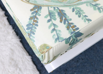 FADFAY Sheet Set Twin XL Beach Themed Bedding Sets 100% Cotton Super Soft Hypoallergenic Coastal Bedding White Teal Nautical Bedding with Deep Pocket Fitted Sheet 4-Pieces Twin Extra Long Size