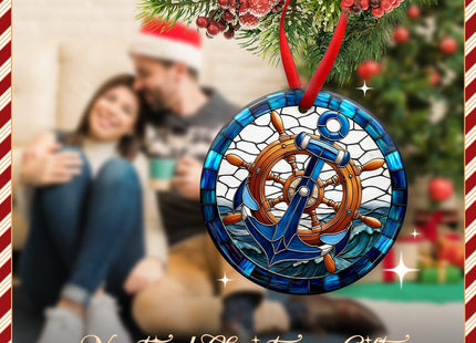 KILYHOME Anchor Nautical Christmas Ornament 2026