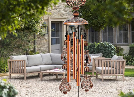 JUNQIU Owl Wind Chimes for Outside, Owl Gifts for Women & Mom, Owl Decor