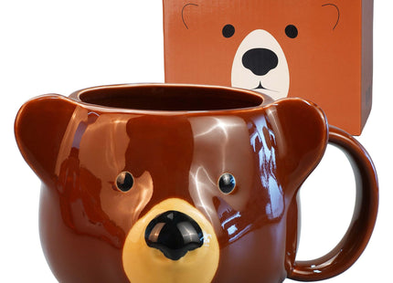 ToCooTo Bear Mug, Cute Ceramic Coffee Mug, 14 oz