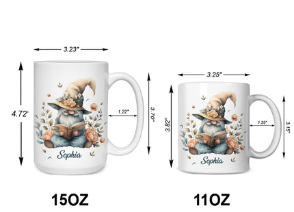 Hyturtle Autumn Gnome Coffee Mug 11oz – Autumn Gnome Mug Gifts For Women, Fall Cups, Cute Autumn Coffee Mug For Thanksgiving & Farmhouse Decor