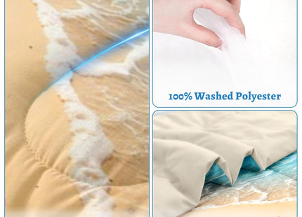 Nesker Full Comforter Set, 3 Pieces Beach Surfing Bedding, All Season