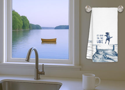 KRHFG Lake House Decor Dish Towels,Lake House Gifts,16x24 Inch