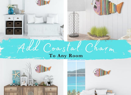 Driftwood Nautical Wall Decororation | Handmade Wooden Rustic Coastal Art
