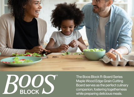 John Boos R-Board Series Rectangular Wooden Maple Cutting Board 18”x12”