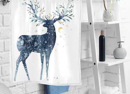 Wamika Winter Deer Snowflakes Hand Towels Let It Snow Face Towel Soft Guest Towel Portable Kitchen Tea Towels Washcloths Bathroom Decor Housewarming Gifts 16" X 30"