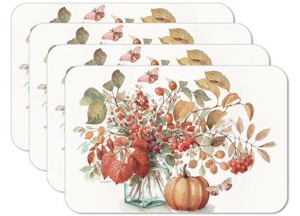 CounterArt Autumn in Nature Reversible Easy Care Placemat 4 Pack