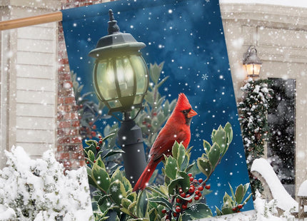 Briarwood Lane Winter Solitude Cardinal House Flag