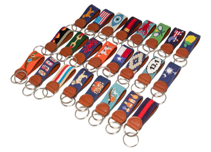 Huck Venture Lobster Needlepoint Key Fob & Keychain (Lobster)